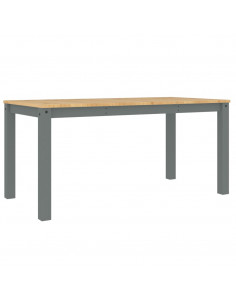 Tavolo da Pranzo Panama Grigio 160x80x75 cm Legno Massello Pino