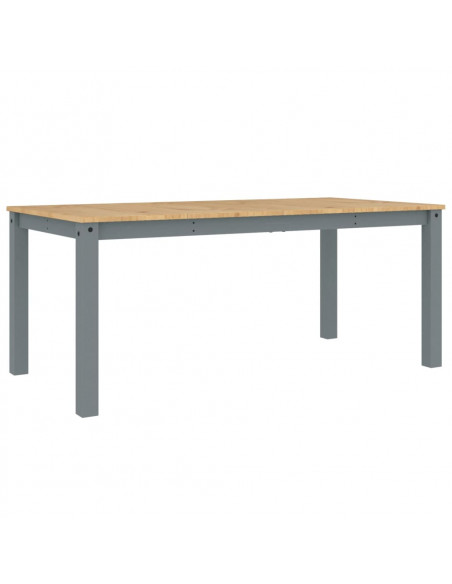 Tavolo da Pranzo Panama Grigio 180x90x75 cm Legno Massello Pino