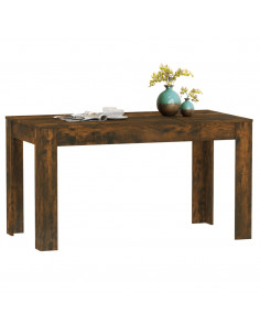 Tavolo da Pranzo Rovere Fumo 140x74,5x76 cm Legno Multistrato