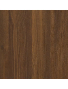 Tavolo da Pranzo Rovere Marrone 80x80x75 cm Legno Multistrato