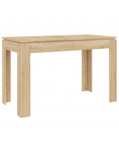 Tavolo da Pranzo Rovere Sonoma 120x60x76cm in Legno Multistrato