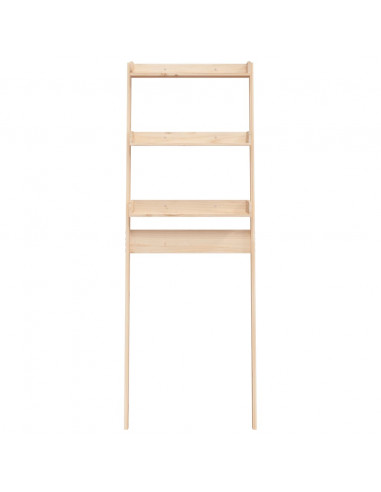 Rastrelliera da Bagno 63,5x32x179 cm in Legno Massello di Pino