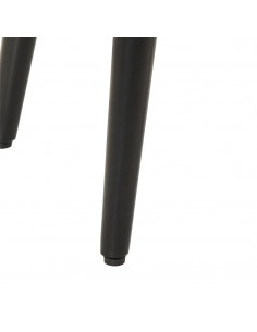 Tavolo da Salotto 45x45x40cm in Legno Massello di Mango e Ferro