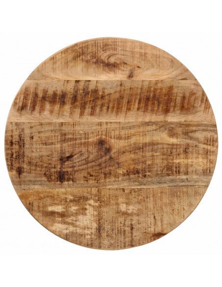 Tavolo da Salotto 45x45x40cm in Legno Massello di Mango e Ferro