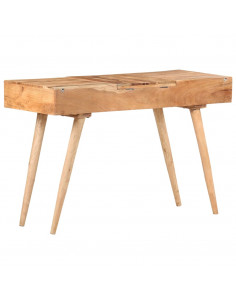 Tavolo da Trucco con Specchio 112x45x76 cm Massello di Acacia