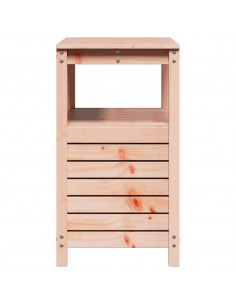 Tavolo Invaso con Ripiani 82,5x45x81 cm Legno Massello Douglas