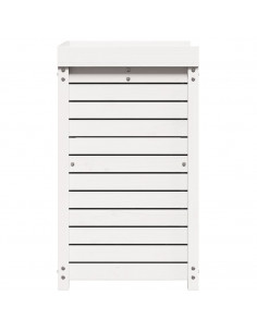 Tavolo Invaso con Ripiani Bianco 82,5x50x86,5 cm Massello Pino