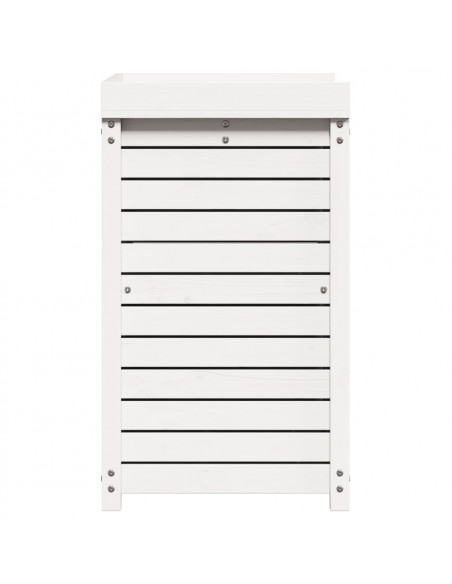 Tavolo Invaso con Ripiani Bianco 82,5x50x86,5 cm Massello Pino