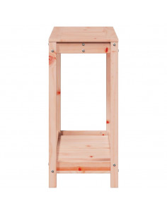 Tavolo Invaso con Ripiano 108x35x75 cm Legno Massello Douglas