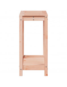 Tavolo Invaso con Ripiano 82,5x35x75 cm Legno Massello Douglas