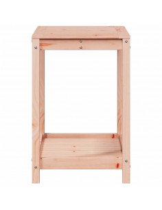 Tavolo Invaso con Ripiano 82,5x50x75 cm Legno Massello Douglas