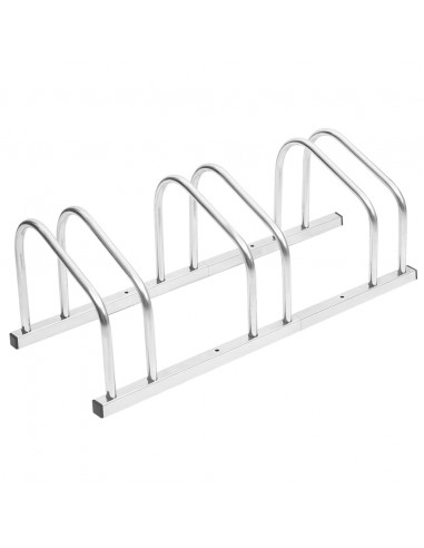 Portabici per 3 Biciclette Acciaio Zincato