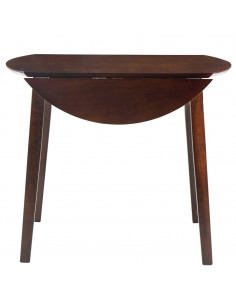 Tavolo per Sala da Pranzo con Ali Rotondo in MDF Marrone