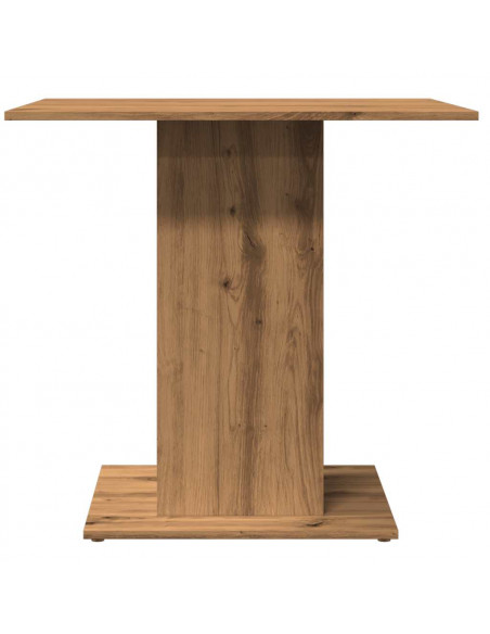Tavolo Pranzo Rovere Artigianale 80x80x75 cm Legno Multistrato