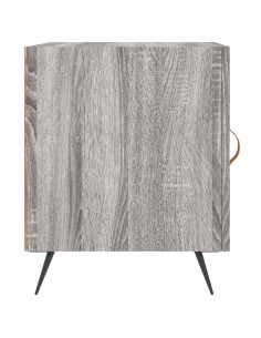 Comodini 2 pz Grigio Sonoma 40x40x50 cm in Legno Multistrato 2