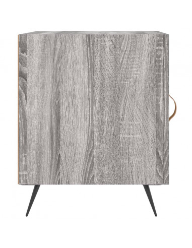 Comodini 2 pz Grigio Sonoma 40x40x50 cm in Legno Multistrato