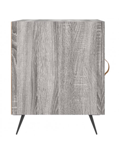 Comodini 2 pz Grigio Sonoma 40x40x50 cm in Legno Multistrato