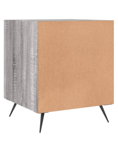 Comodini 2 pz Grigio Sonoma 40x40x50 cm in Legno Multistrato