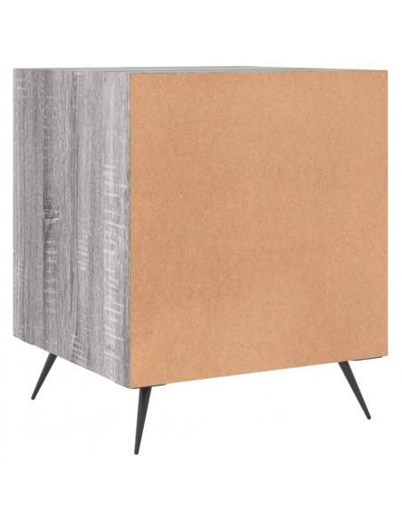 Comodini 2 pz Grigio Sonoma 40x40x50 cm in Legno Multistrato