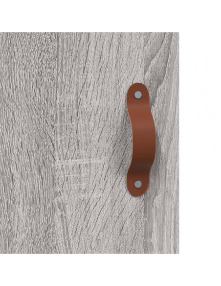 Comodini 2 pz Grigio Sonoma 40x40x50 cm in Legno Multistrato