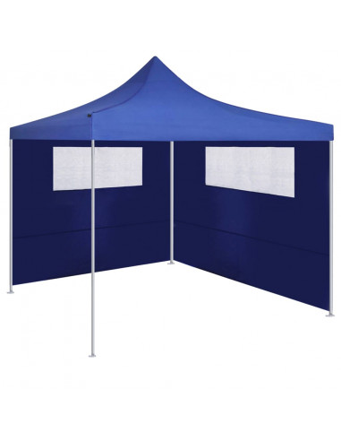 Pareti con Finestre per Gazebo 2 pz Blu