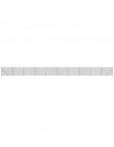 Recinzione a Rete con Flangia Antracite 1,6x25 m