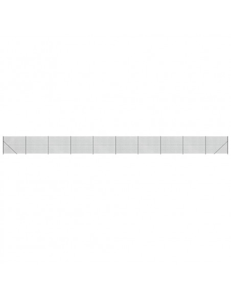 Recinzione a Rete con Flangia Antracite 1,6x25 m