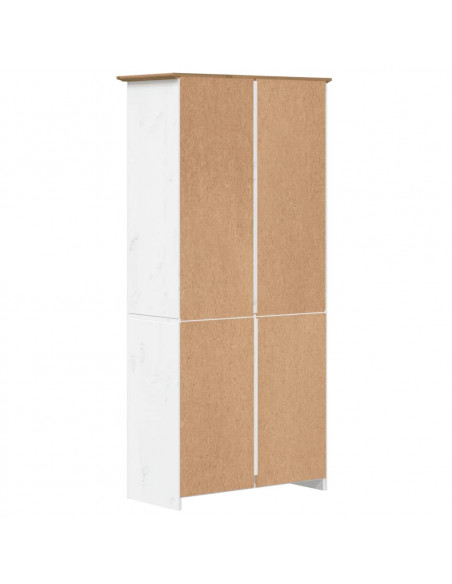 Libreria BODO 5 Ripiani 80x38x180cm Legno Massello Pino Marrone