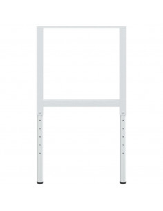 Telai per Banco da Lavoro 2 pz in Metallo 55x(69-95,5) cm Grigi