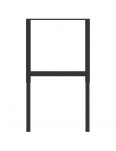 Telai per Banco da Lavoro 2 pz in Metallo 55x(69-95,5) cm Neri