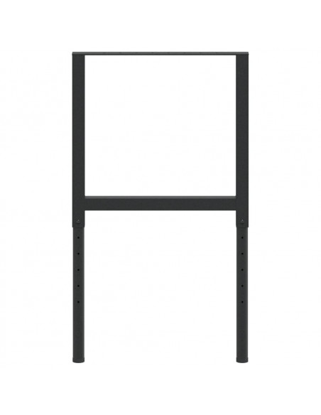 Telai per Banco da Lavoro 2 pz in Metallo 55x(69-95,5) cm Neri