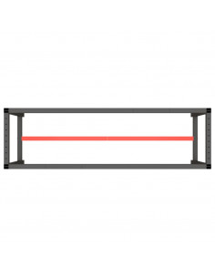 Telaio Banco da Lavoro Nero e Rosso Opaco 170x50x79 cm Metallo