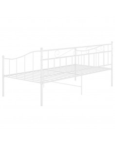Telaio Divano Letto Bianco in Metallo 90x200 cm