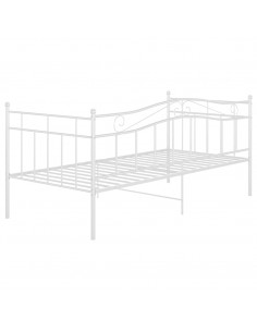 Telaio Divano Letto Bianco in Metallo 90x200 cm
