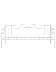 Telaio Divano Letto Bianco in Metallo 90x200 cm