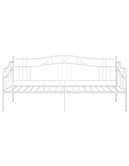 Telaio Divano Letto Bianco in Metallo 90x200 cm