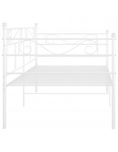 Telaio Divano Letto Bianco in Metallo 90x200 cm