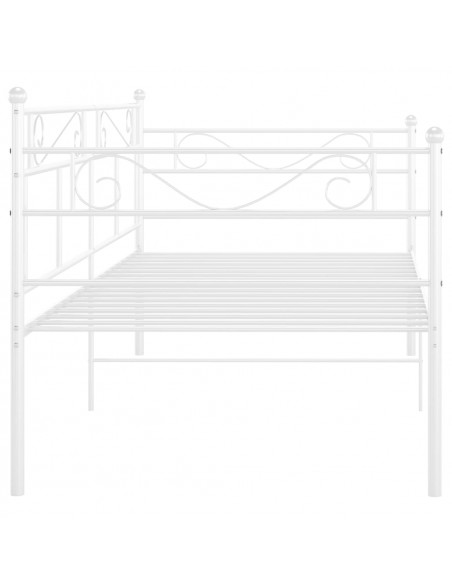 Telaio Divano Letto Bianco in Metallo 90x200 cm