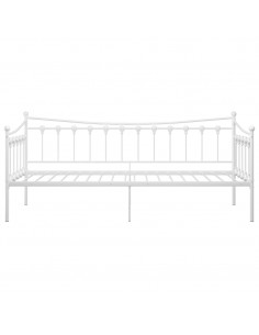 Telaio Divano Letto Bianco in Metallo 90x200 cm