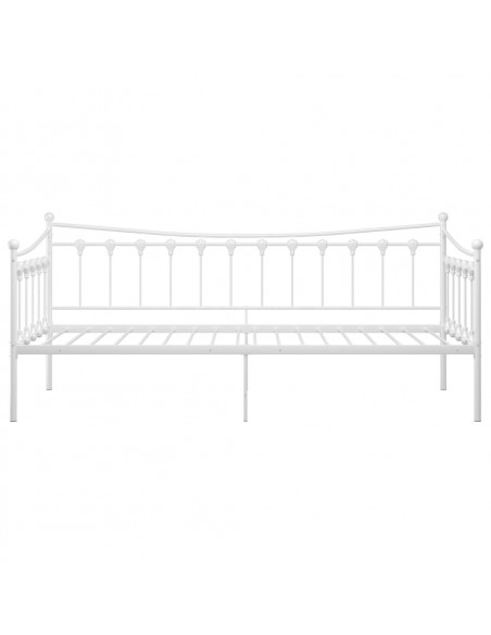 Telaio Divano Letto Bianco in Metallo 90x200 cm