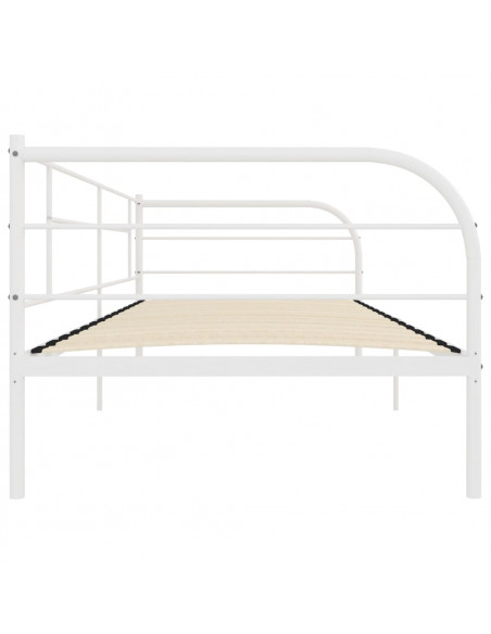 Telaio Divano Letto Bianco in Metallo 90x200 cm
