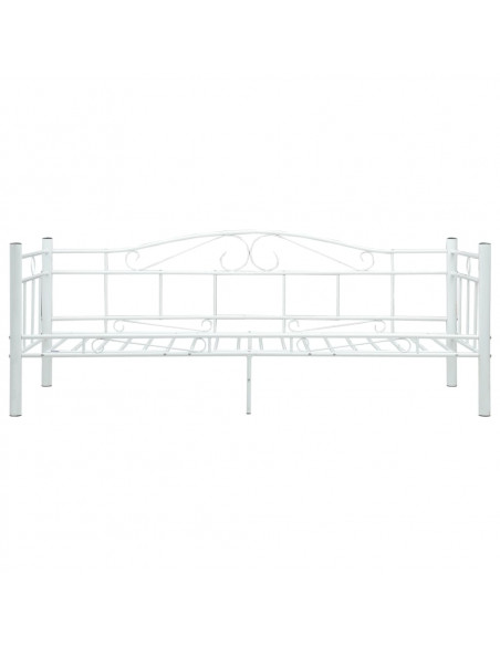 Telaio Divano Letto Bianco in Metallo 90x200 cm
