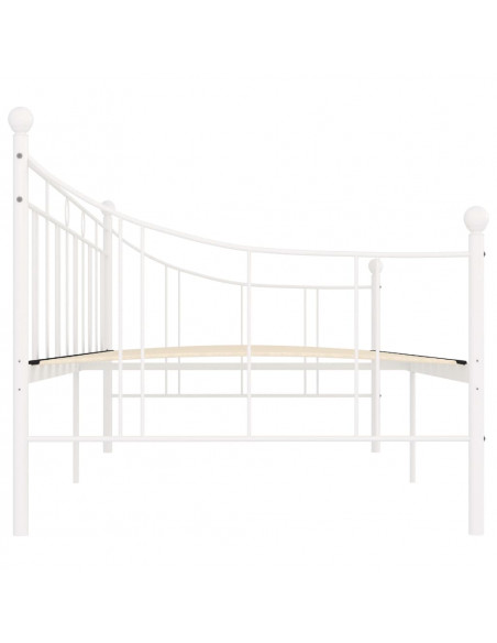Telaio Divano Letto Bianco in Metallo 90x200 cm