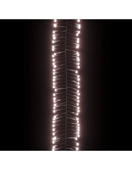 Gruppo Stringa LED con 2000 Luci LED Bianco Caldo 17 m in PVC