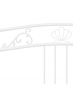 Telaio Divano Letto Estraibile Bianco in Metallo 90x200 cm