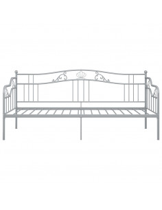 Telaio Divano Letto Grigio in Metallo 90x200 cm