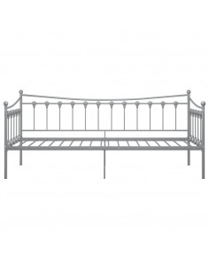 Telaio Divano Letto Grigio in Metallo 90x200 cm