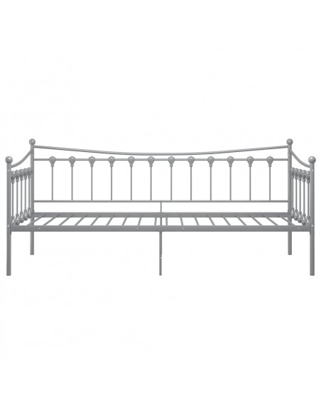 Telaio Divano Letto Grigio in Metallo 90x200 cm