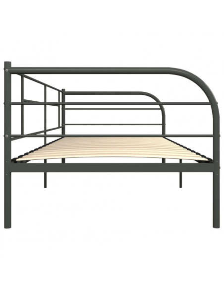 Telaio Divano Letto Grigio in Metallo 90x200 cm