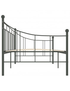 Telaio Divano Letto Grigio in Metallo 90x200 cm